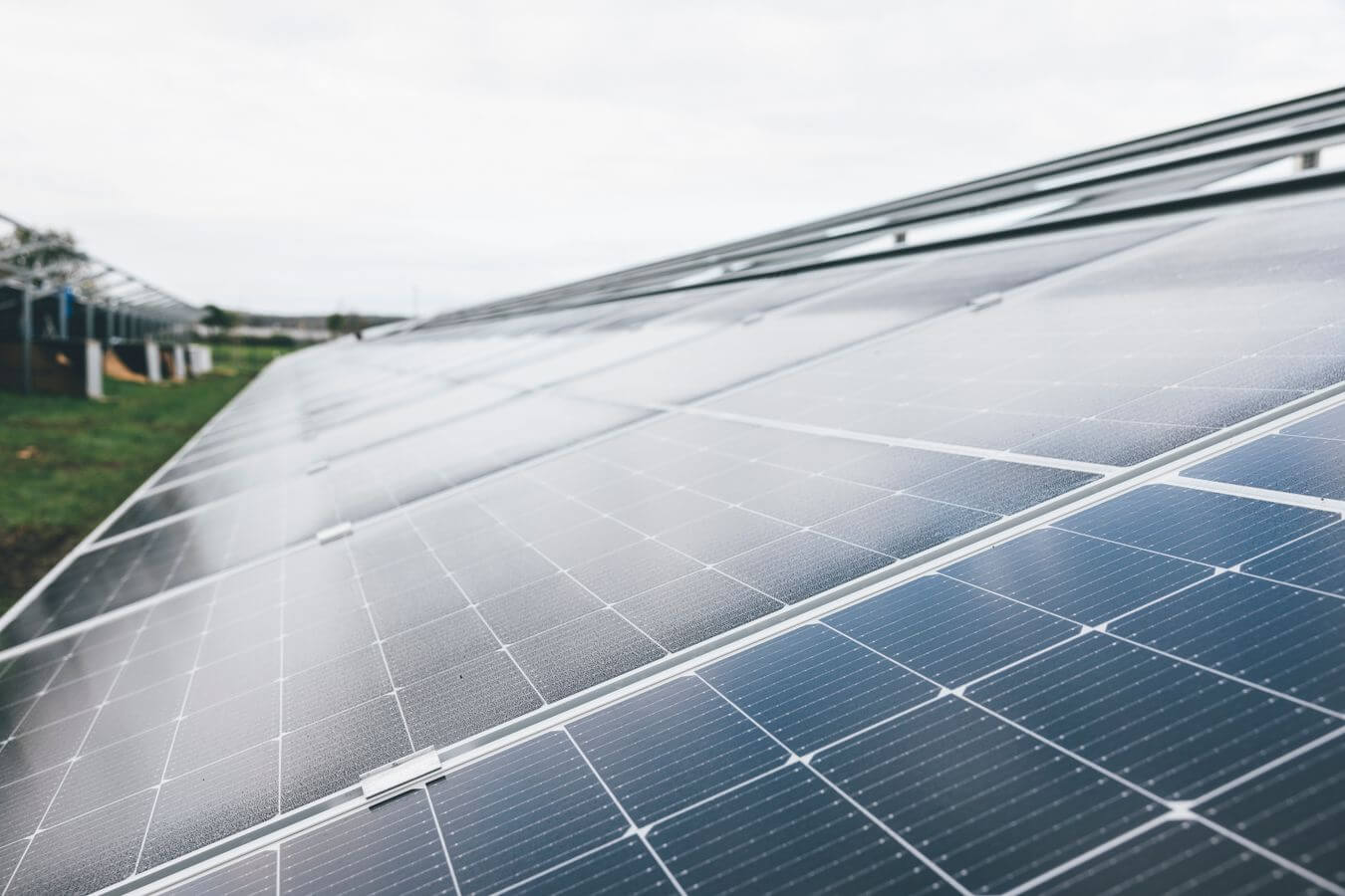 Ground-mounted solar array